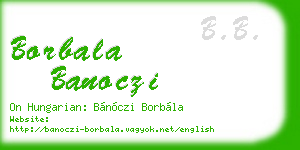 borbala banoczi business card